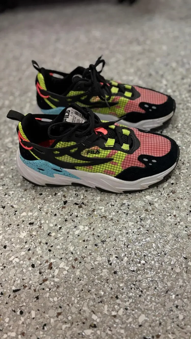 FILA Ray Tracer Evo Multicolor Chunky Sneakers Women’s Size 8